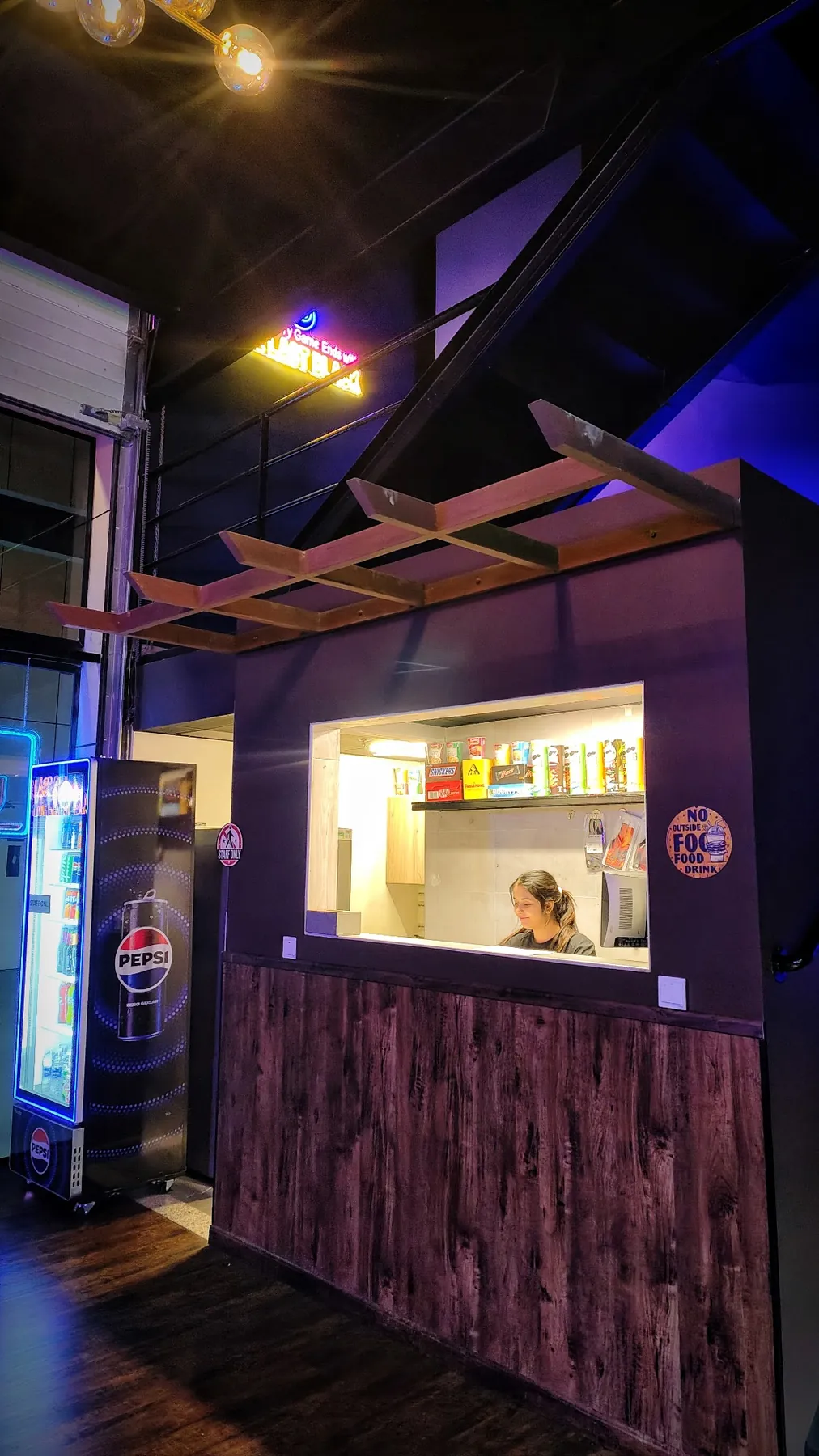 The café counter at The Last Black