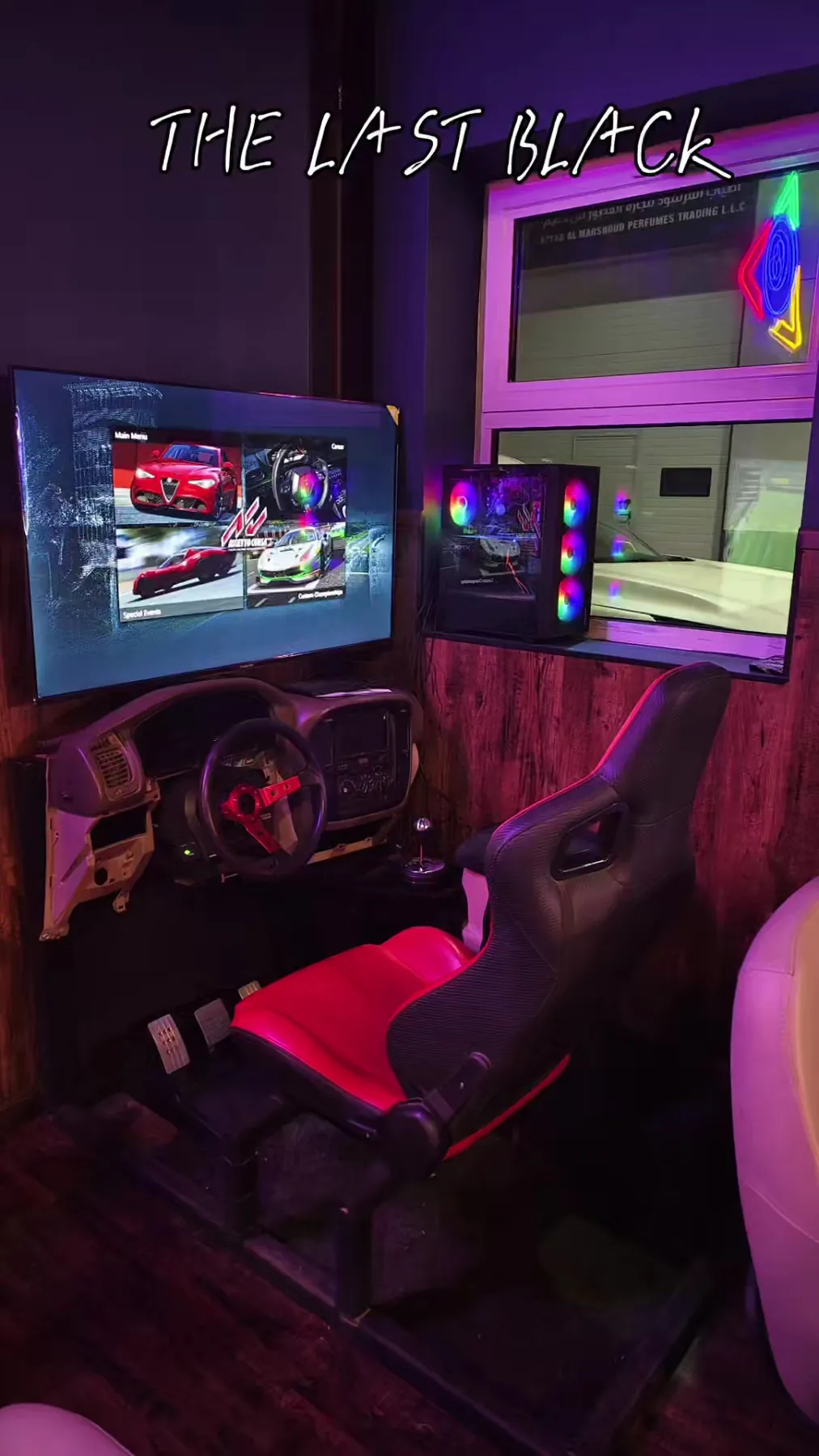 Racing simulator seats at The Last Black